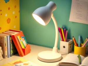 Lampka na biurko dla dziecka: jak wybrać bezpieczne i ergonomiczne oświetlenie wspierające naukę